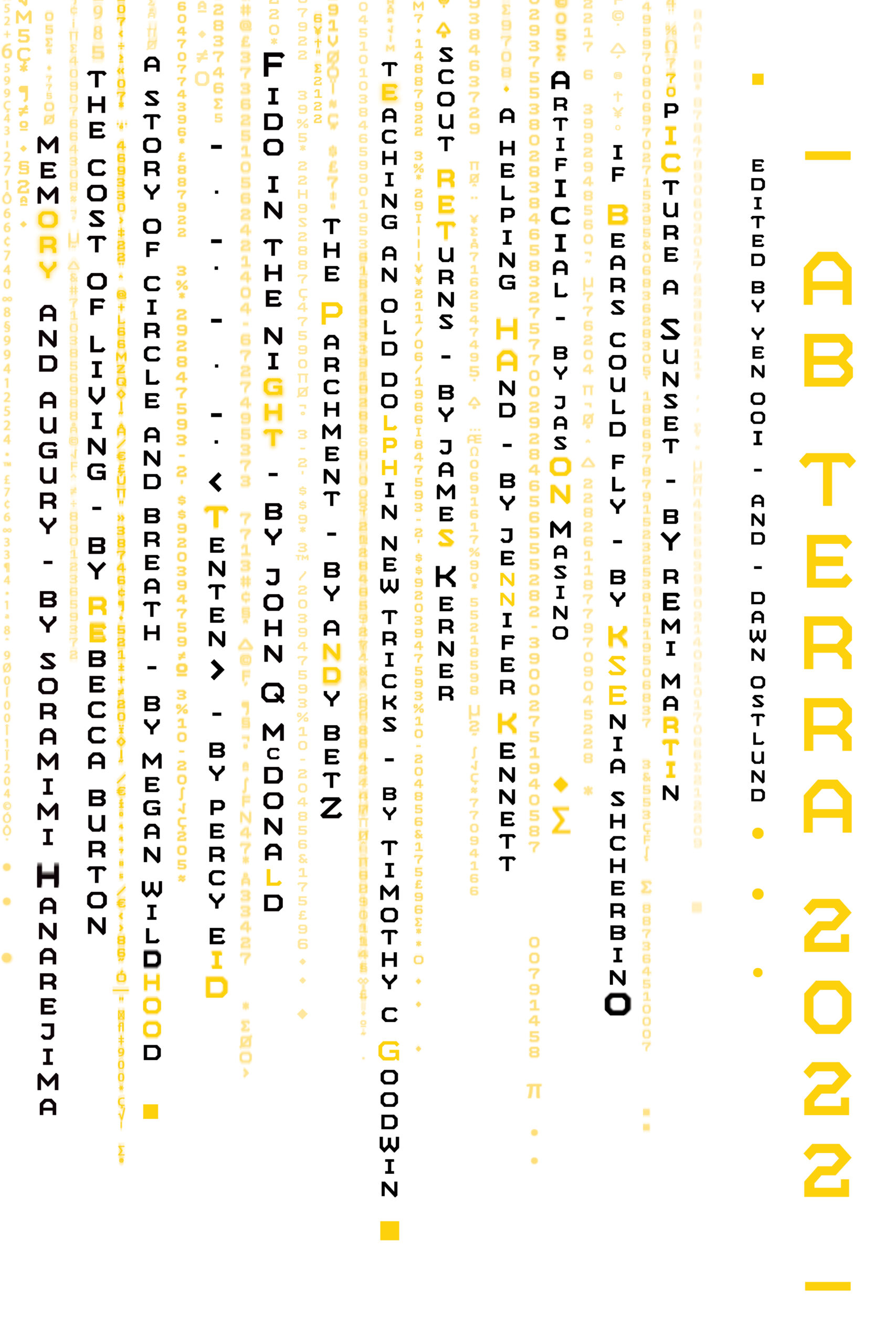 Ab Terra 2022 edited by Yen Ooi an Dawn Ostlund