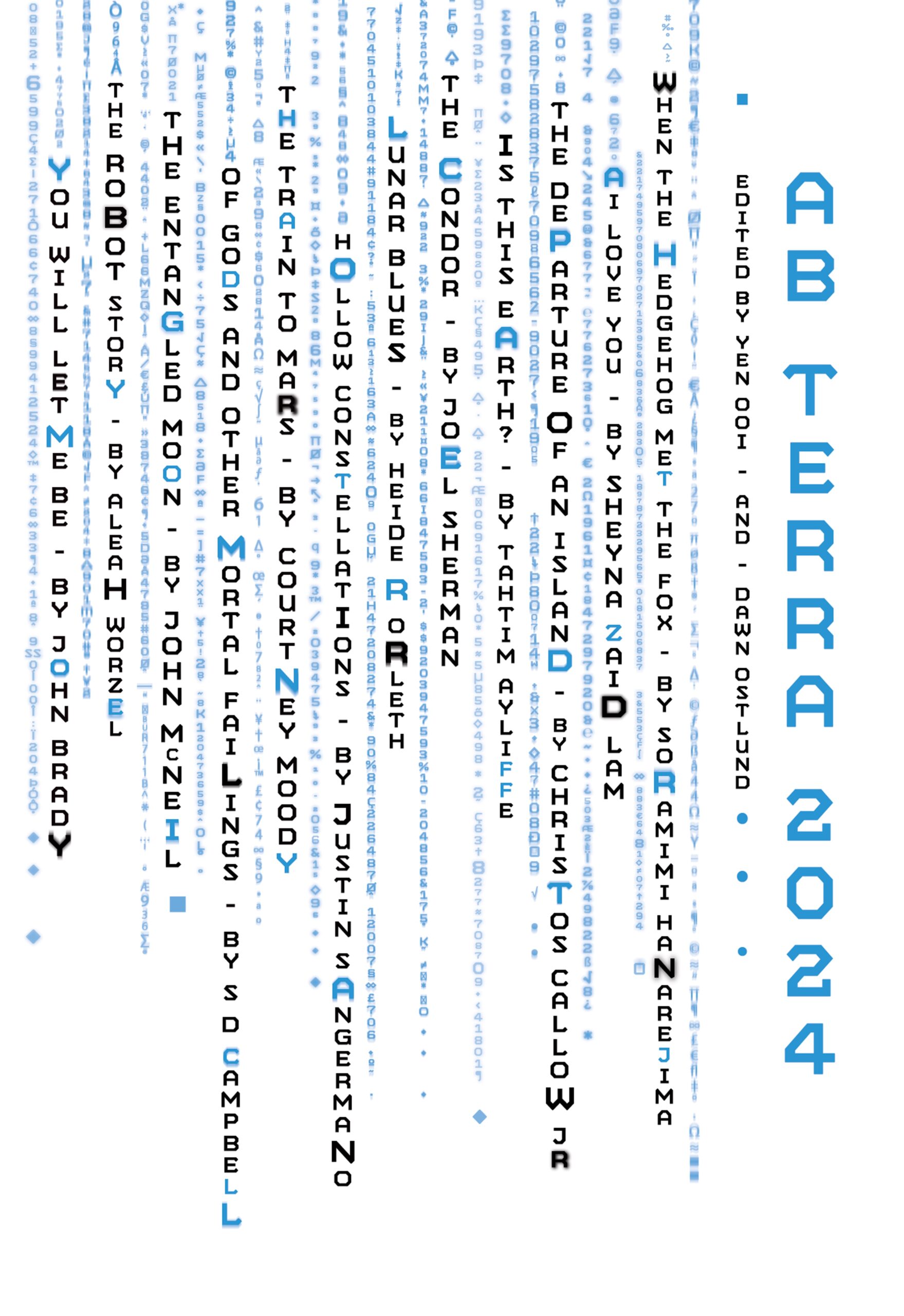 Ab Terra 2024 edited by Yen Ooi and Dawn Ostlund